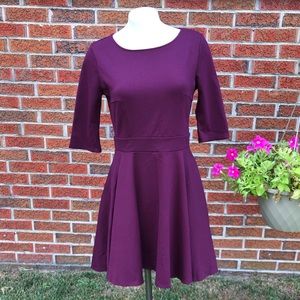 Lulu’s Medium Purple Fit & Flare Dress Fitted